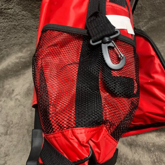 DBEST products Ultra Compact Cooler Smart Cart, Red Insulated Collapsible Rollin - Picture 5 of 7